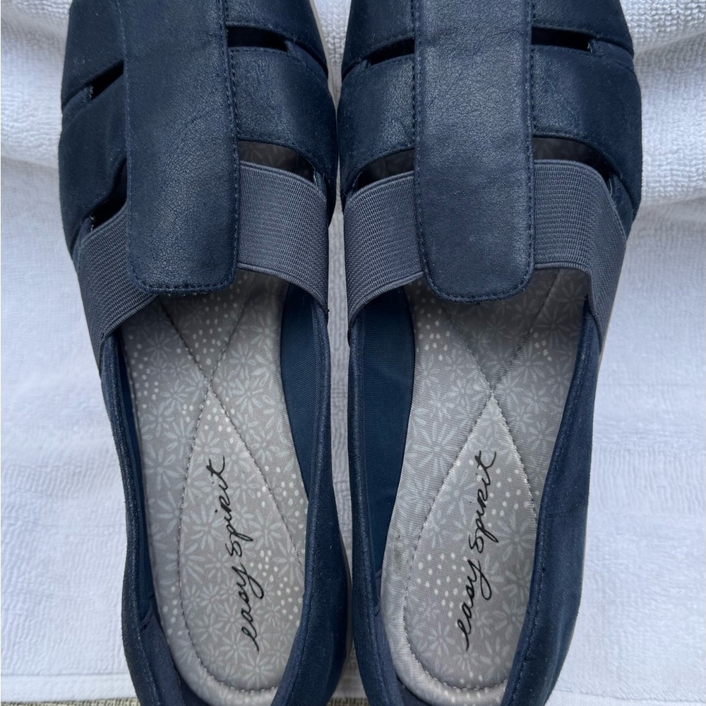 Easy Spirit Blue Comfort Slip-On Loafers